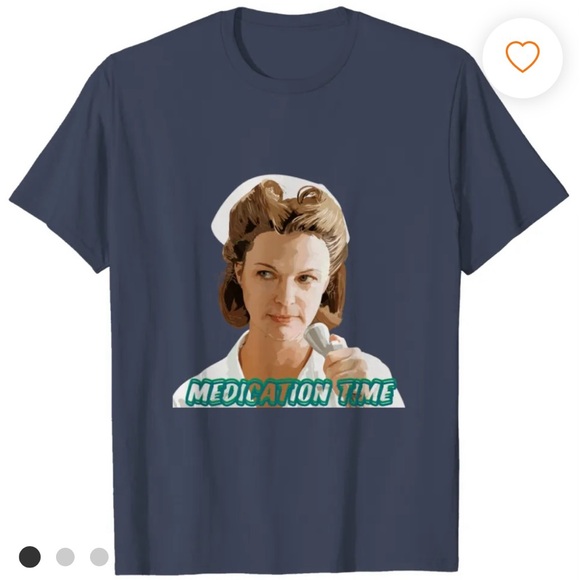 Gildan Other - 👩‍⚕️ NURSE RATCHED; “Medication Time” Men’s BNWOT Navy 100% Cotton Tee Sz. XL!